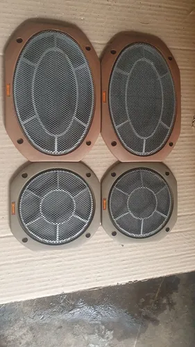 Carro antigo kit telas de alto falantes marron novas de época 