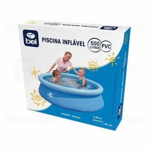 Piscina Inflável Bel 500 Litros 1,50 m x 38 cm Azul