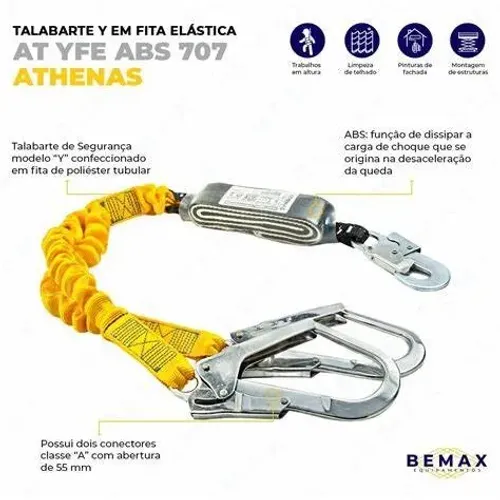 Talabarte Y em Fita Elástica AT YFE ABS - 707 Athenas
