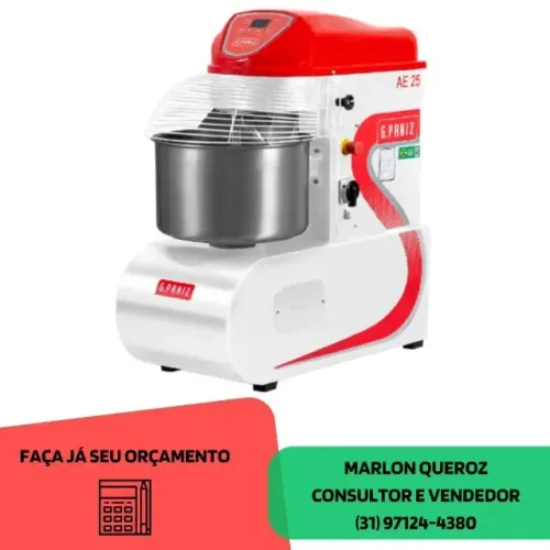 Amassadeira Espiral G-Paniz 15 KG Nova 220v