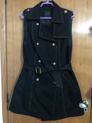 Colete de tecido Preto 