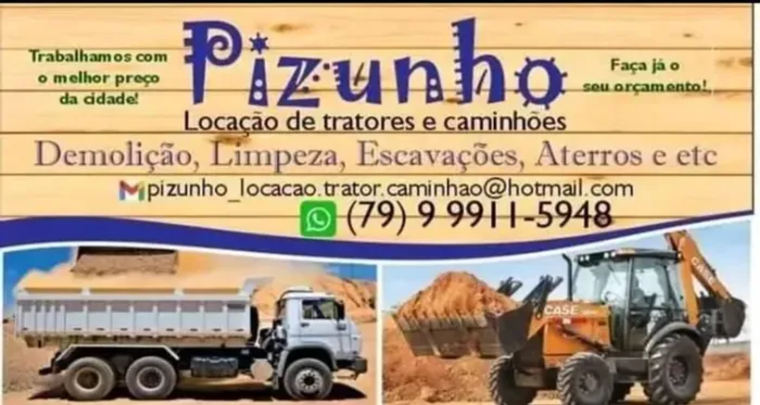 Alugo retroescavadeira  3 caçamba 