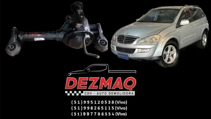 Eixo Diferencial Dianteiro Ssangyong Kyron Diesel 2009 com 165 Cv 05 Cilindros M270