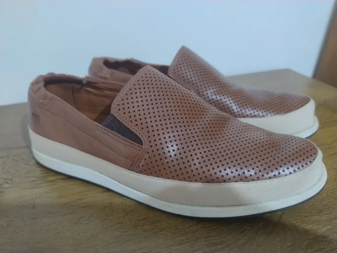 ALPARGATA ELAST. LASER COURO HAVANA (41/42)