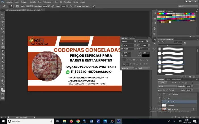 Codornas congeladas