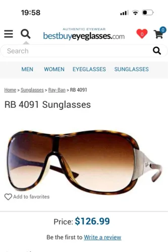 Óculos Rayban original custa 700 vendendo 450