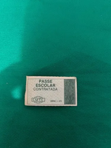 Antigo passe escolar CMTC