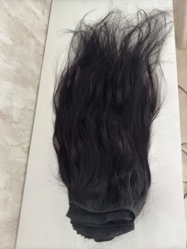 Cabelo Humano Virgem - Black liso -brasileiro 100g