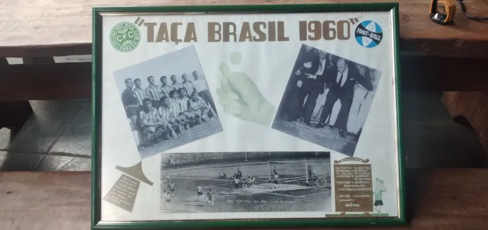 Quadro antigo futebol Grêmio e Coritiba
