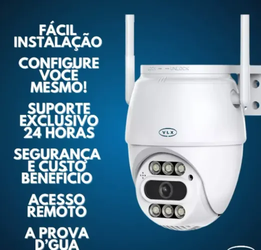 Camera 4mp Smart Prova Dágua Visão Noturna App Icsee Externa/interna