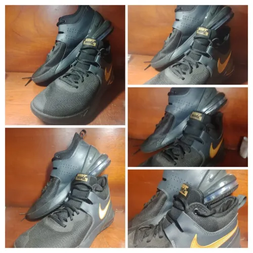 Tênis Air Max impact ( original )preto e dourado