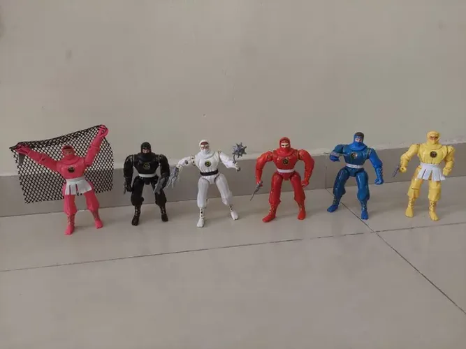 Boneco ninja Power Rangers completo 1995 Raro
