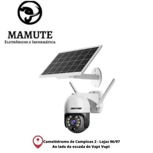 Câmera De Segurança Vigilância Prova D'água Solar Wifi Ip