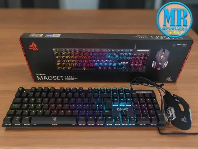 KIT TECLADO & MOUSE COM FIO UBS KNUP MODELO TE131 an2