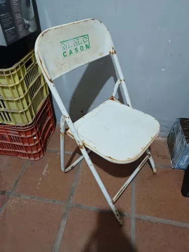 Cadeiras de ferro dobrável