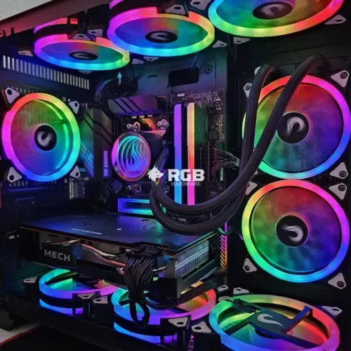 Pc Gamer Novo Completo- Ryzen 7 5700X3D + RX 6750 XT 12GB + RAM 32GB + SSD M.2 NVMe 1TB