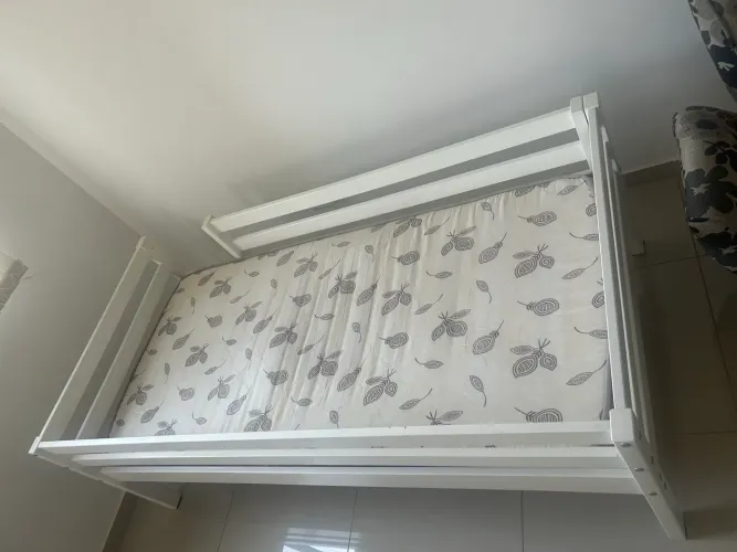Cama Solteiro Meninos 1,98 Cm Madeira Maciça(Casatema)