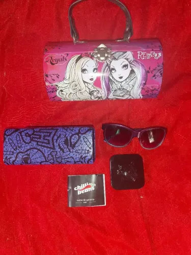 Kit Óculos de Sol Chilli Beans + Case de Óculos + Bolsa - Ever After High