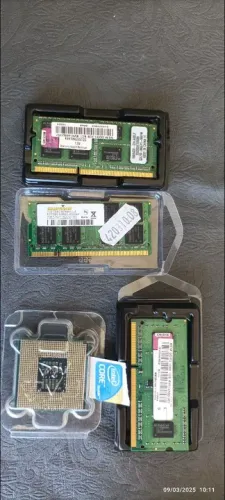 Processador Intel Core i3com adesivo original i3 Intel mais 3 memórias