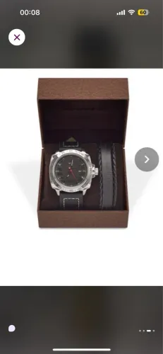 Relógio Masculino de Pulso com Pulseira de Couro
