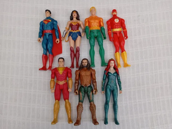 Coleção heróis DC action figures - 7 peças