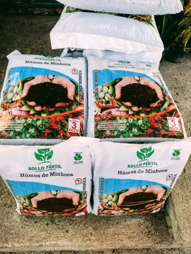 Húmus de Minhoca Sollo Fértil - 3kg
