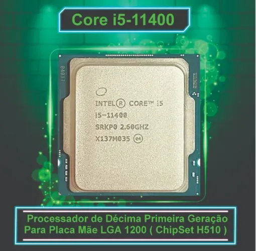 Processador Core i5 11400 4.40Ghz LGA 1200 Sem Coler