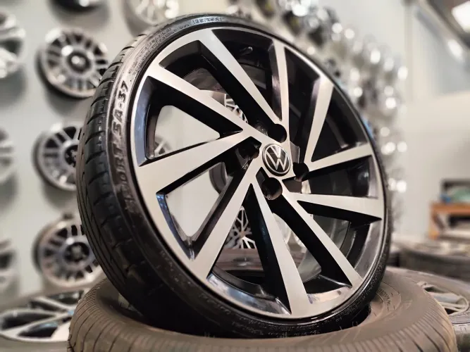 Rodas aro 17" R-Seven Vw- Tala 6"+ Pneus 185/35 R17"- Aceito Cartão 