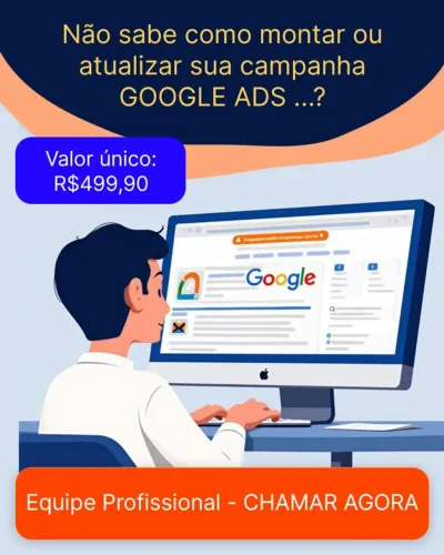 Criação ou Atualização de Campanhas Google ADS e Meta ADS c Equipe Profissional
