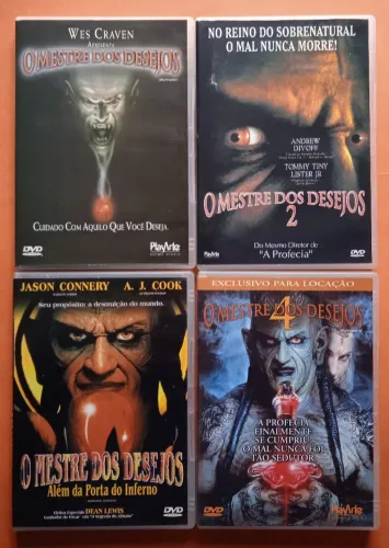 Dvd O Mestre dos Desejos - 1, 2, 3 e 4 