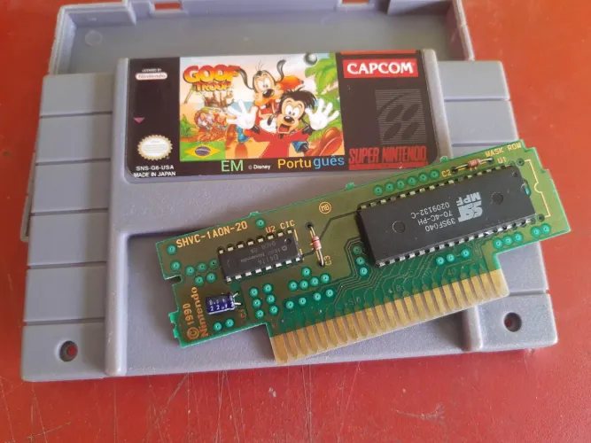 Goof troop super Nintendo,placa original da Nintendo repro português Brasil 