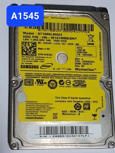 Placa Hd 1 Tb St1000lm024 - Hn-m101mbb/srp - Cod. A1545