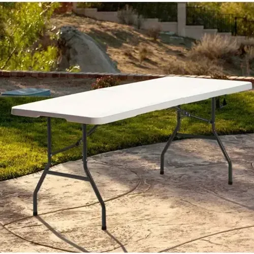 Mesa Dobrável Portátil 180cm Tipo Maleta Reforçada Premium Nakasaki Camping Festa