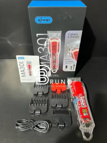 Máquina de Cortar Cabelo Knup MA301 Profissional - Nova