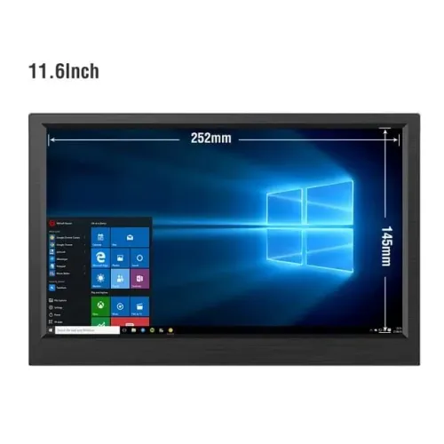 Monitor portátil HDMI, USB, tipo C, 11,6"