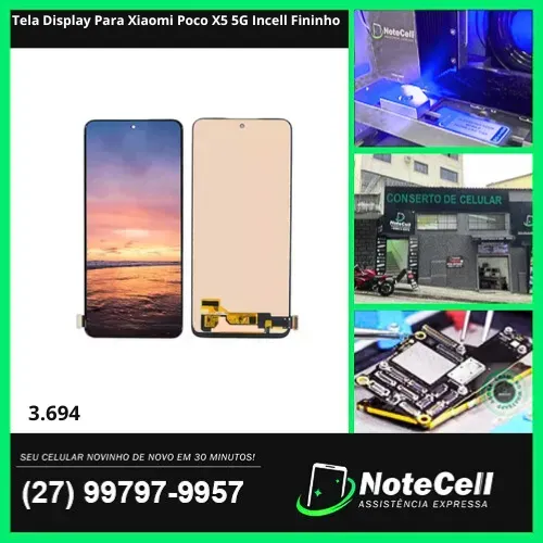 Tela Display Para Xiaomi Poco X5 5G Incell Fininho