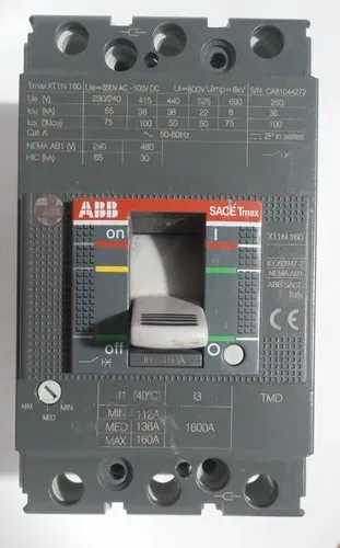 Disjuntor Abb Sace Tmax Xt1n 160 Tmd 160-1600 3p