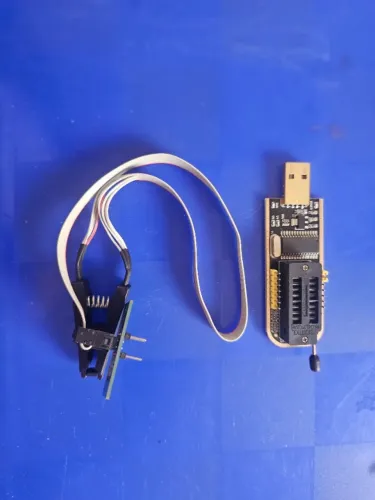 Adaptador Usb Gravador Leitor Programador Eprom+pinça Jacaré