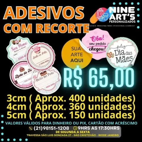 ADESIVO COM RECORTE