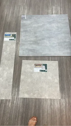 Piso Vinilico Cimento Cinza 30 m2