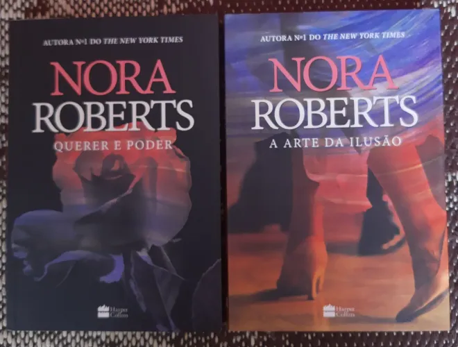 Livros Nora Roberts: Querer e Poder e A Arte da Ilusão