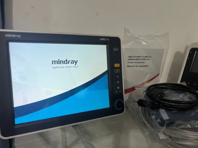 Monitor multiparametro Mindray Umec 12 pressão invasiva completo novo com garantia