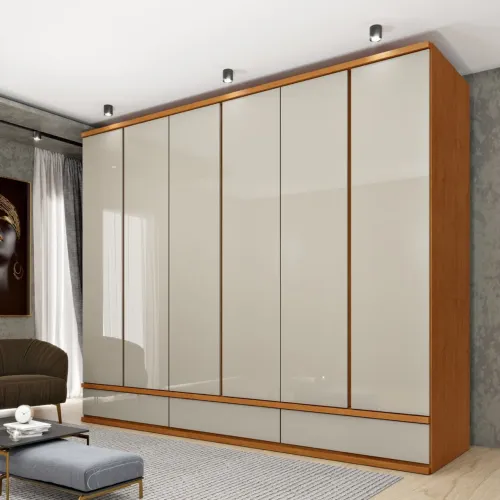 Guarda-Roupa 6 Portas Casal 2,70m Design Moderno tt32