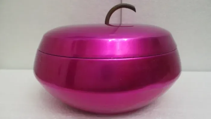 BALDE ANTIGO DE GÊLO ANOS 60 FORMATO MAÇÃ RARO!