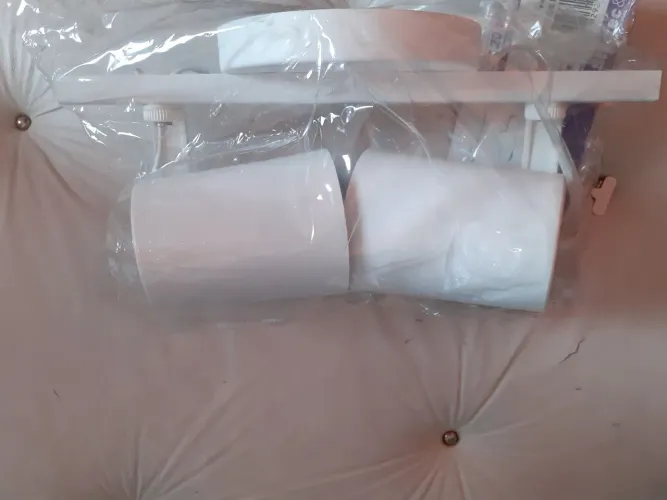 Spot trilho fokus moderno branco 2.lampadas 