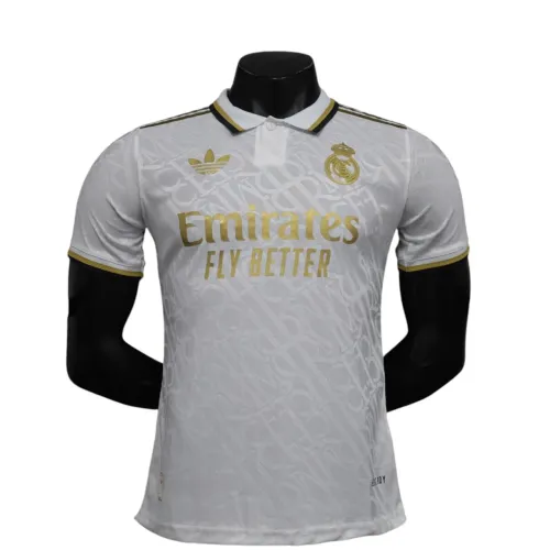 Camisa Real Madrid Edição Especial Polo 2024/2025 Jogador Masculina - Branca