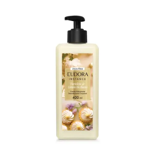Creme Hidratante Eudora Instance Tartelete de Limão Siciliano 400ml