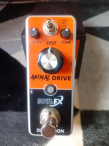 Pedal Distortion  Animal drive Soulfx novo na caixa 