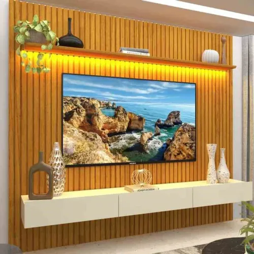 0551342 Home Nobre Ripado 230 1P3G com LED Naturale.Off White Gelius