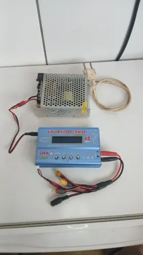 carregador b6 imax + fonte 12v 10a chaveada